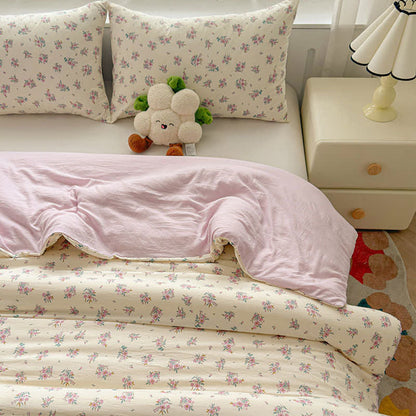 Housse de couette avec couette de style campagnard