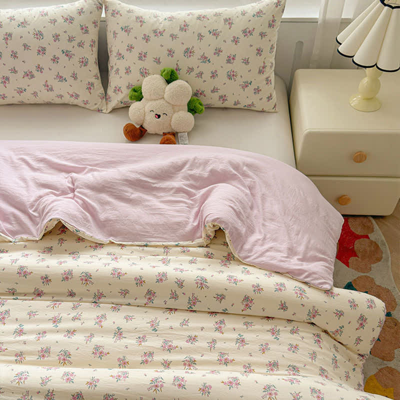 Housse de couette avec couette de style campagnard