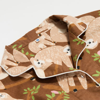 Ensemble de pyjama en coton épais et mignon avec motif paresseux