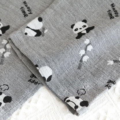 Joli ensemble de pyjama en coton avec motif panda