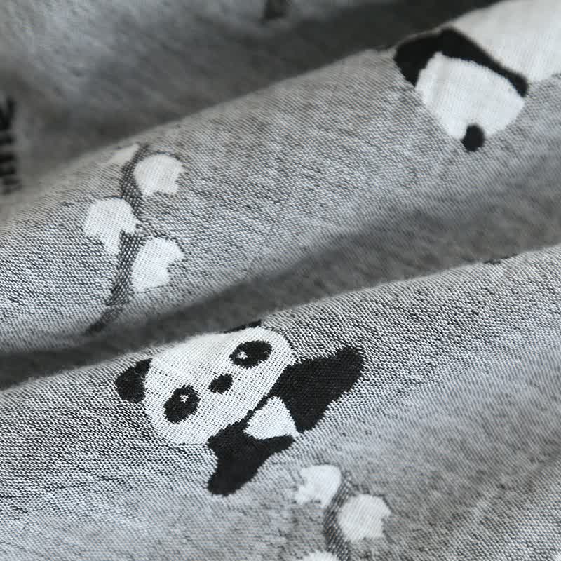 Ensemble pyjama mignon en coton à motif panda - image 9