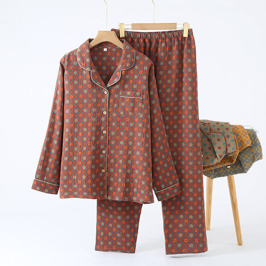 Ensemble de nuit vintage en gaze de coton