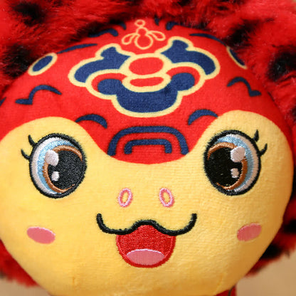 Adorable mascotte de serpent en peluche ornementale