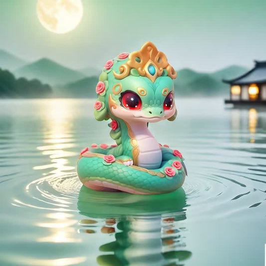 Décoration en résine « Année du Serpent »