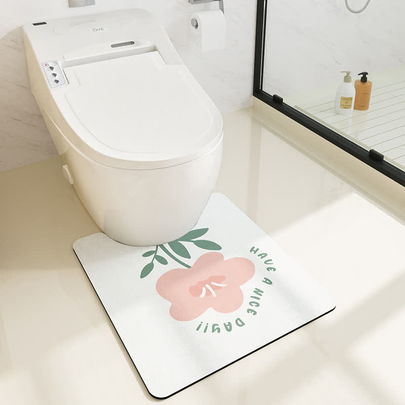 Tapis de bain absorbant pastoral