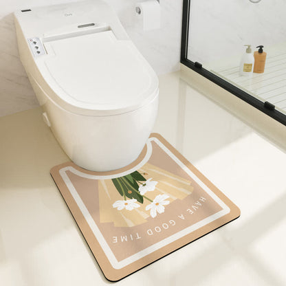 Tapis de bain absorbant pastoral