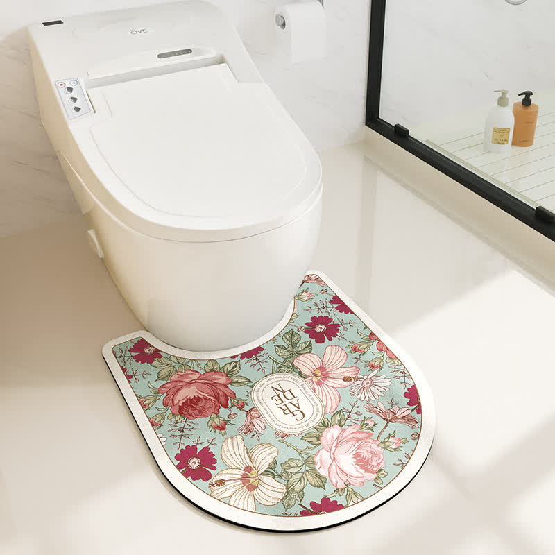 Tapis de bain absorbant pastoral