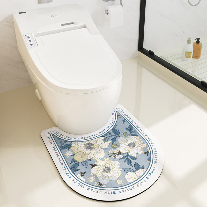 Tapis de bain absorbant pastoral