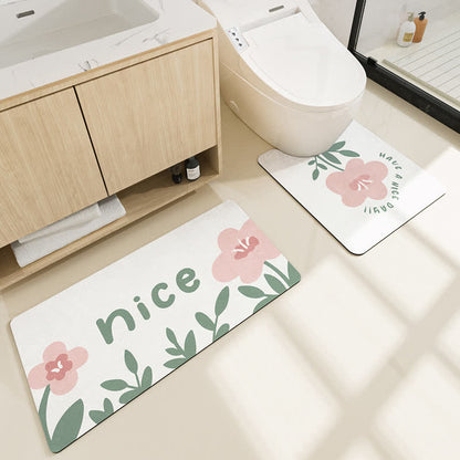 Tapis de bain absorbant pastoral