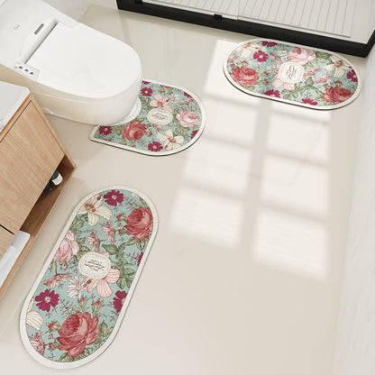 Tapis de bain absorbant pastoral