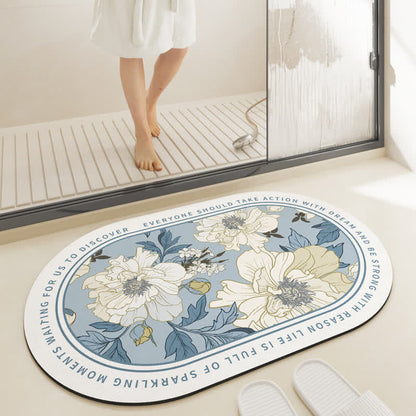 Tapis de bain absorbant pastoral
