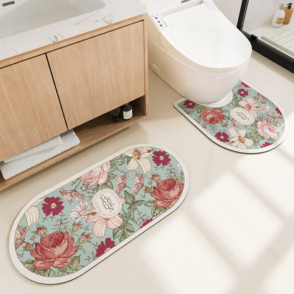 Tapis de bain absorbant pastoral