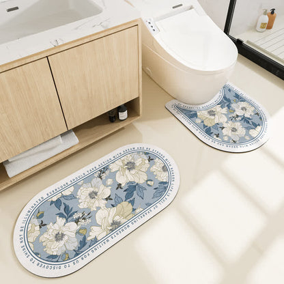 Tapis de bain absorbant pastoral