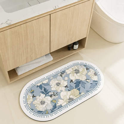 Tapis de bain absorbant pastoral