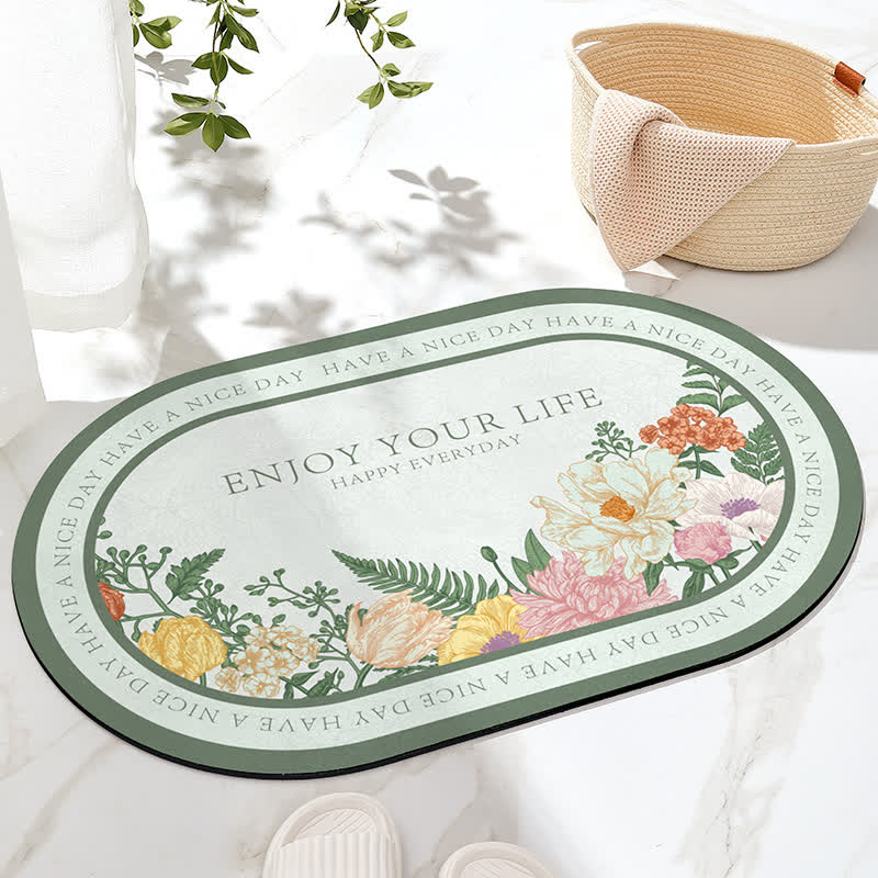 Tapis de bain antidérapant « Refresh Floral »