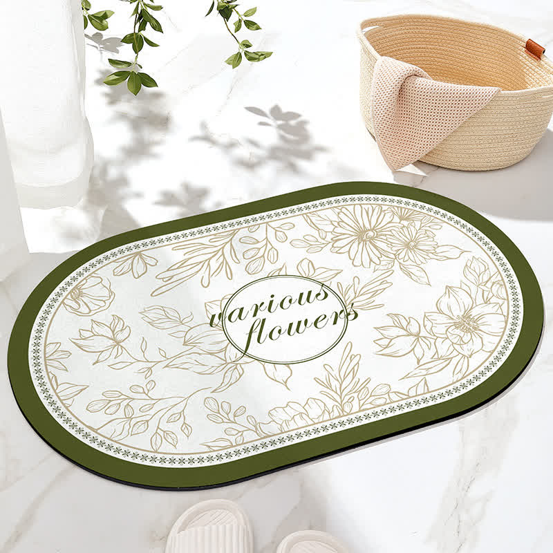 Tapis de bain antidérapant « Refresh Floral »