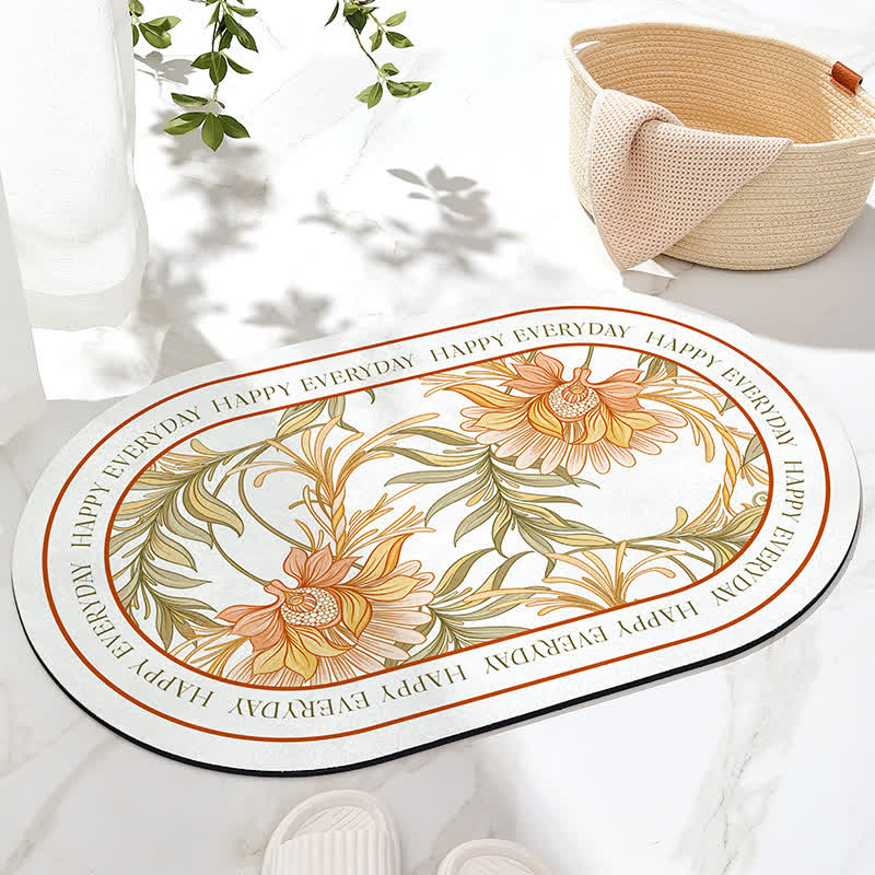Tapis de bain antidérapant « Refresh Floral »