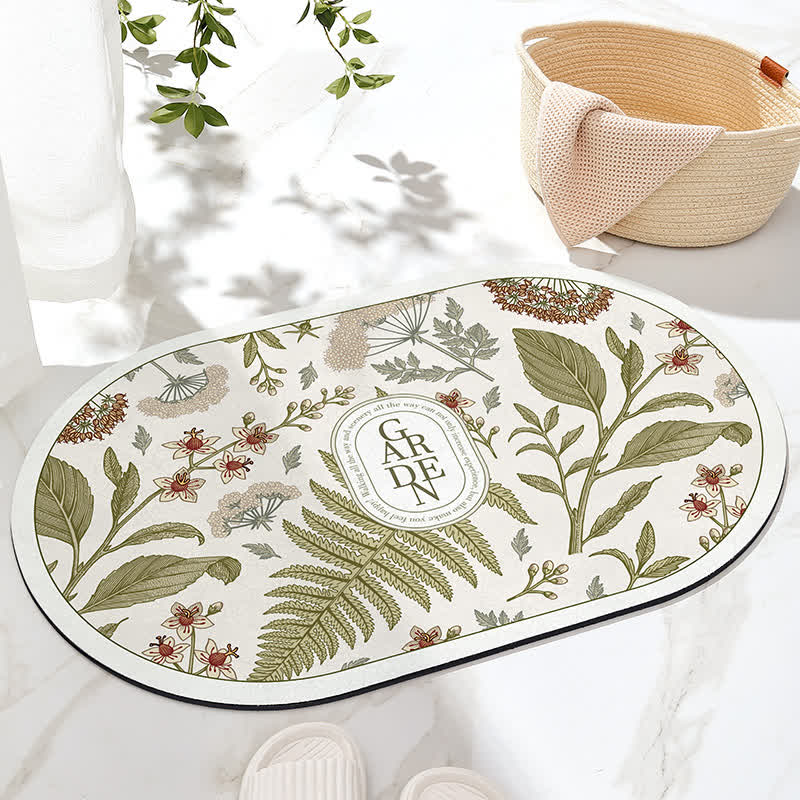 Tapis de bain antidérapant « Refresh Floral »