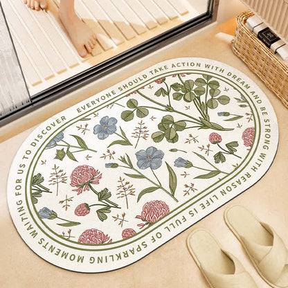 Tapis de bain antidérapant « Refresh Floral »