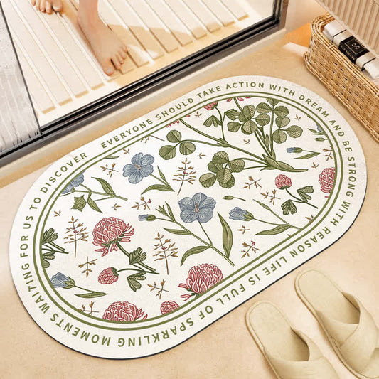 Tapis de bain antidérapant « Refresh Floral »