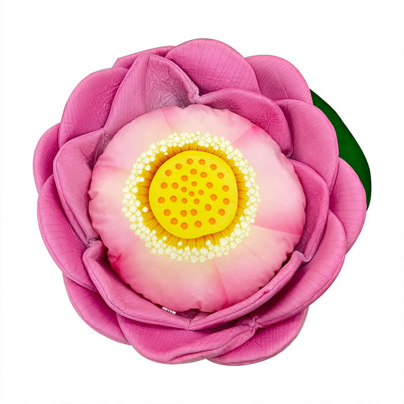 Lit pour animaux en polaire chaude en forme de lotus