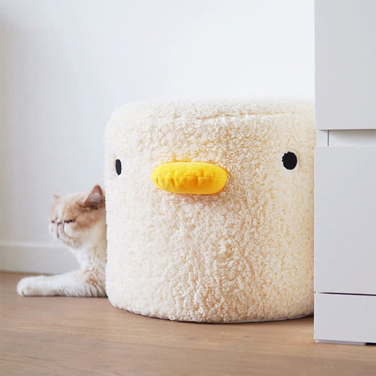 Lit en peluche mignon et chaud pour animaux de compagnie pour l'hiver