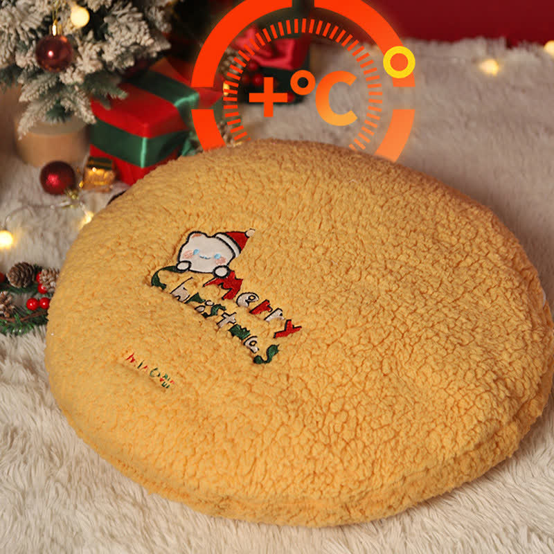 Panier pour animal de compagnie en polaire douce avec sapin de Noël