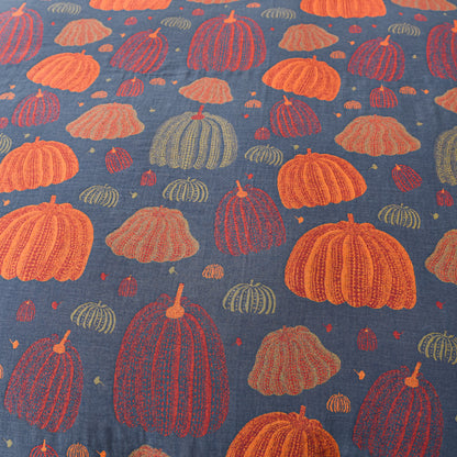 Parure de lit en gaze de coton citrouille (4 pièces)