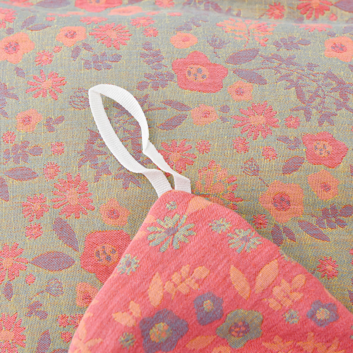 Parure de lit en coton avec housse de couette pastorale (4 pièces)