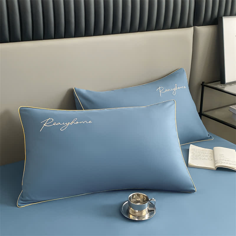 Parure de lit simple et respirante avec housse de couette (4 pièces)