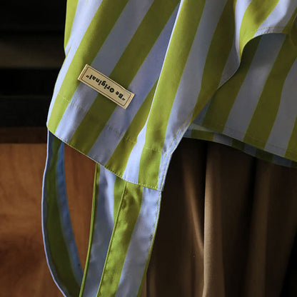 Tablier de cuisine imperméable à rayures simples
