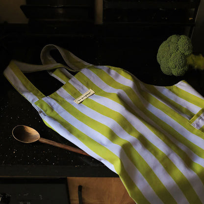 Tablier de cuisine imperméable à rayures simples
