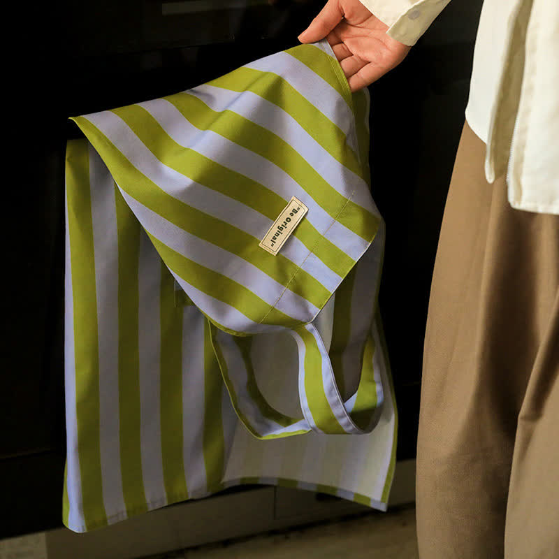Tablier de cuisine imperméable à rayures simples