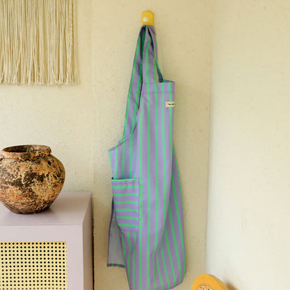 Tablier de cuisine imperméable à rayures simples