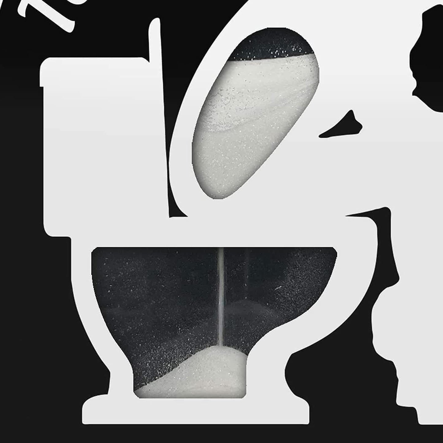 Sablier de toilette de sable de cinq minutes