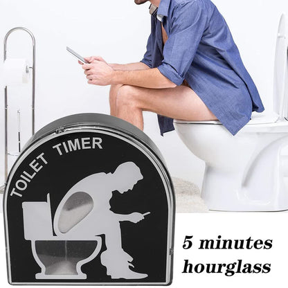 Sablier de toilette de sable de cinq minutes