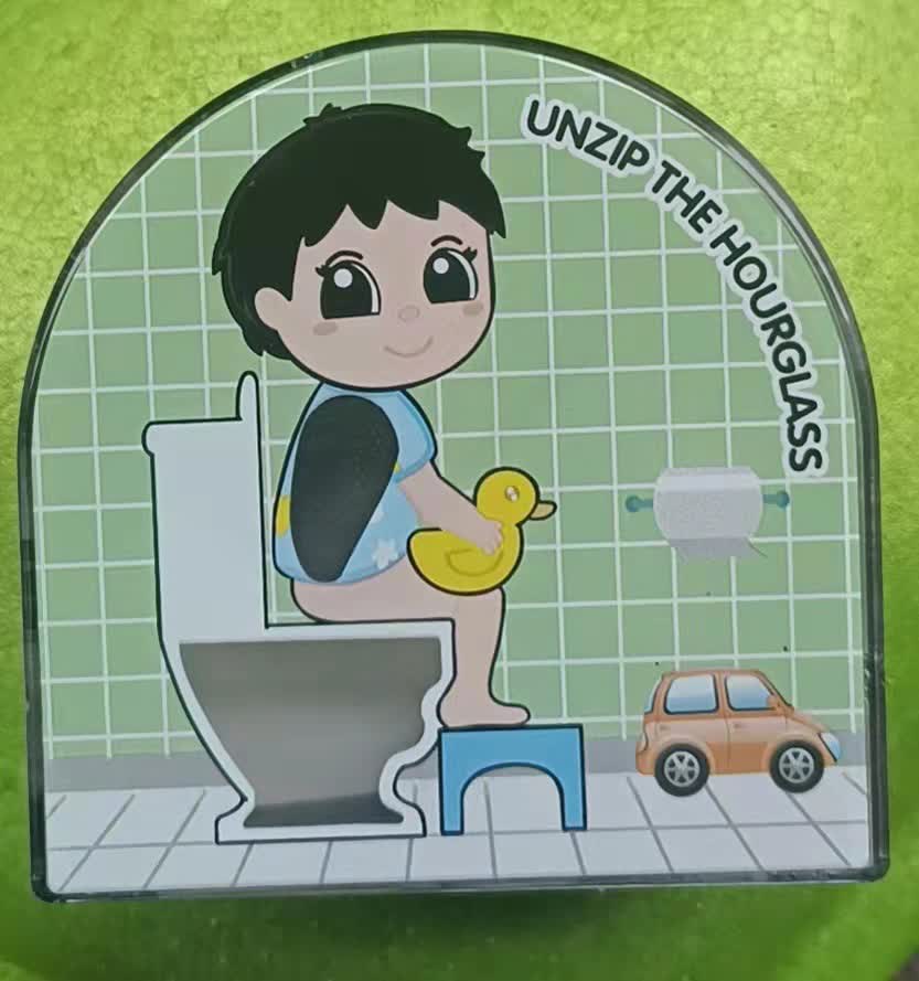 Sablier de toilette de sable de cinq minutes
