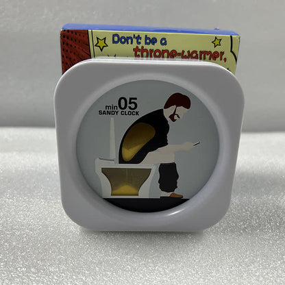 Minuterie sablier de cinq minutes pour soulager le stress