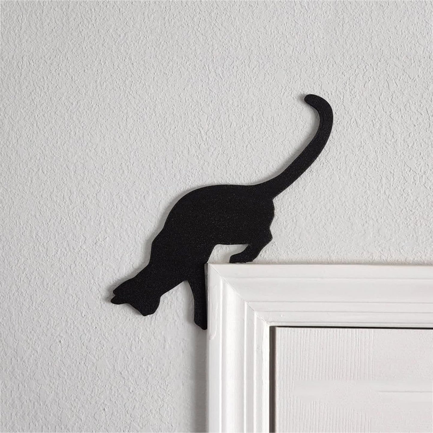 Accroche-porte en métal avec un adorable chat comme décoration intérieure