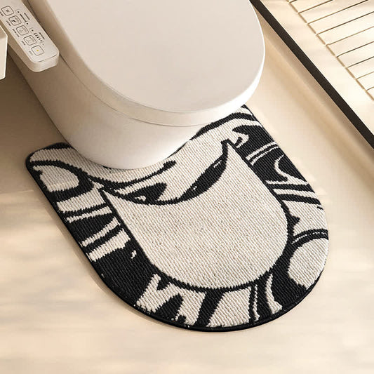 Tapis contour antidérapant simple en forme de U