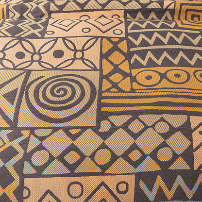 Couverture réversible en gaze de coton de style bohème à motif géométrique