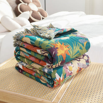 Couette légère en pur coton de style tropical
