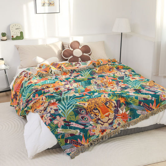 Couette légère en pur coton de style tropical