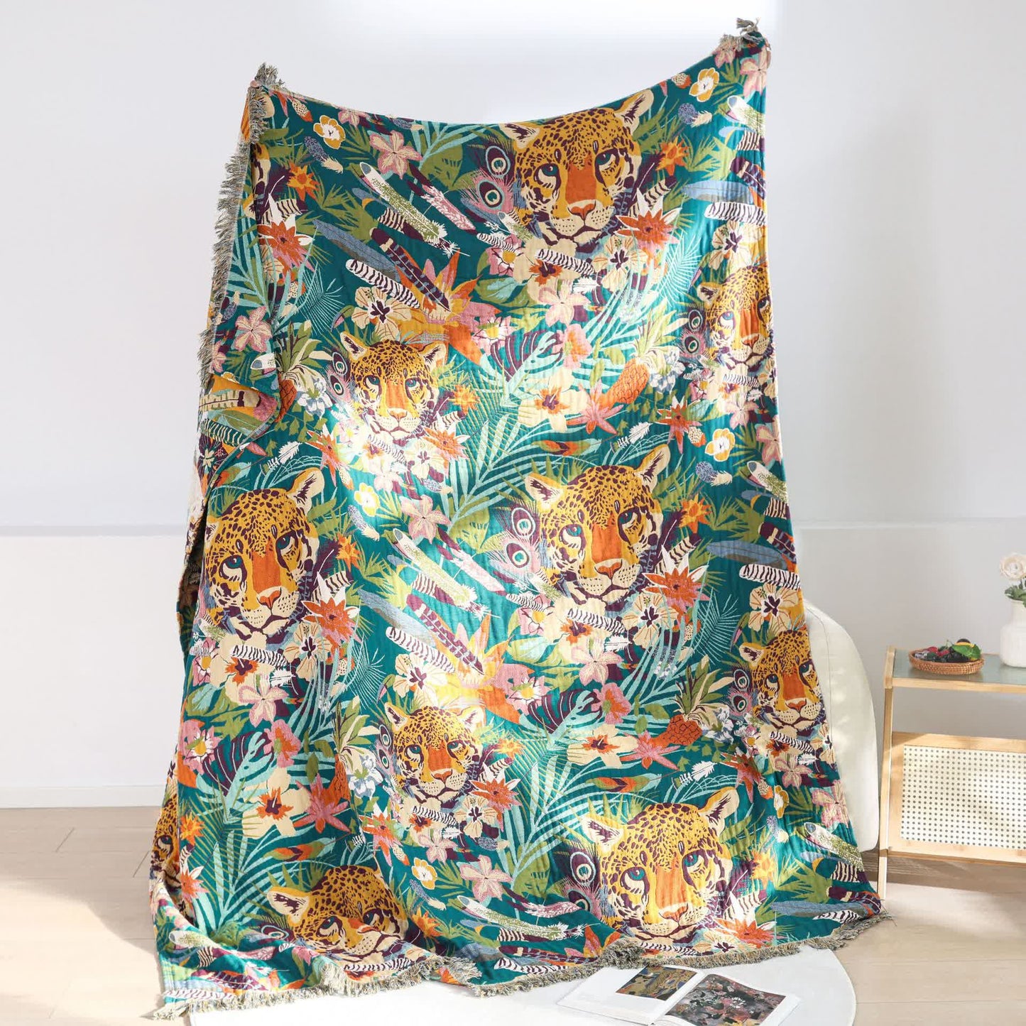Couette légère en pur coton de style tropical