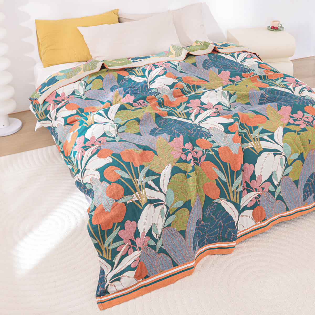 Couette en gaze de coton de style ferme rurale