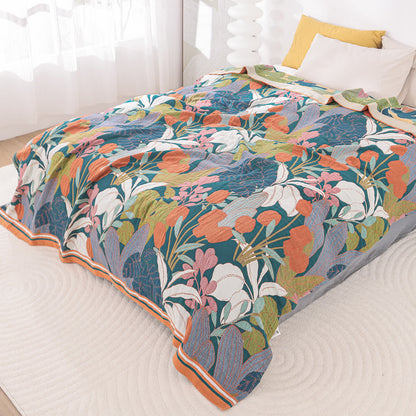 Couette en gaze de coton de style ferme rurale