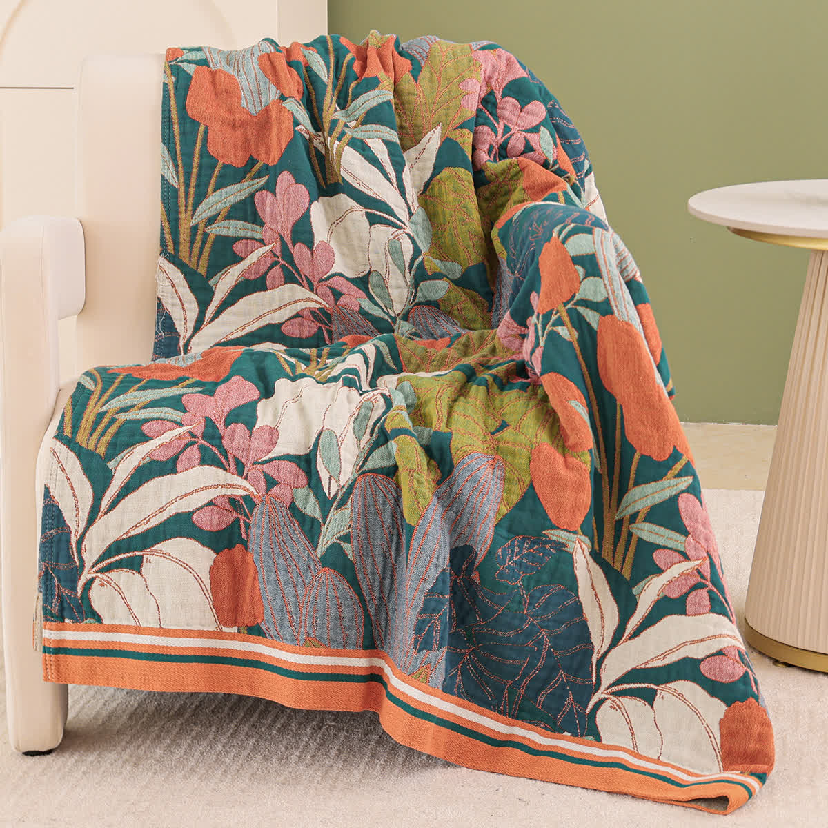 Couette en gaze de coton de style ferme rurale