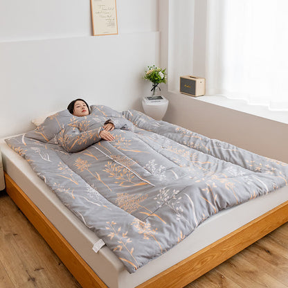 Couette portable avec oreiller et manches pastorales