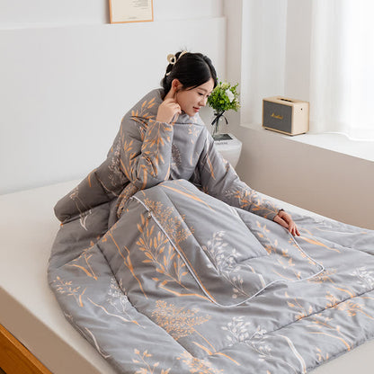 Couette portable avec oreiller et manches pastorales