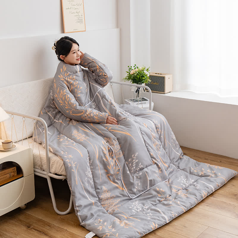 Couette portable avec oreiller et manches pastorales